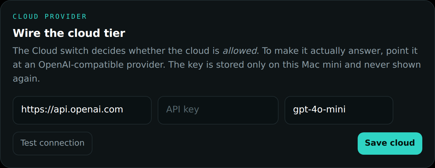 Cloud config