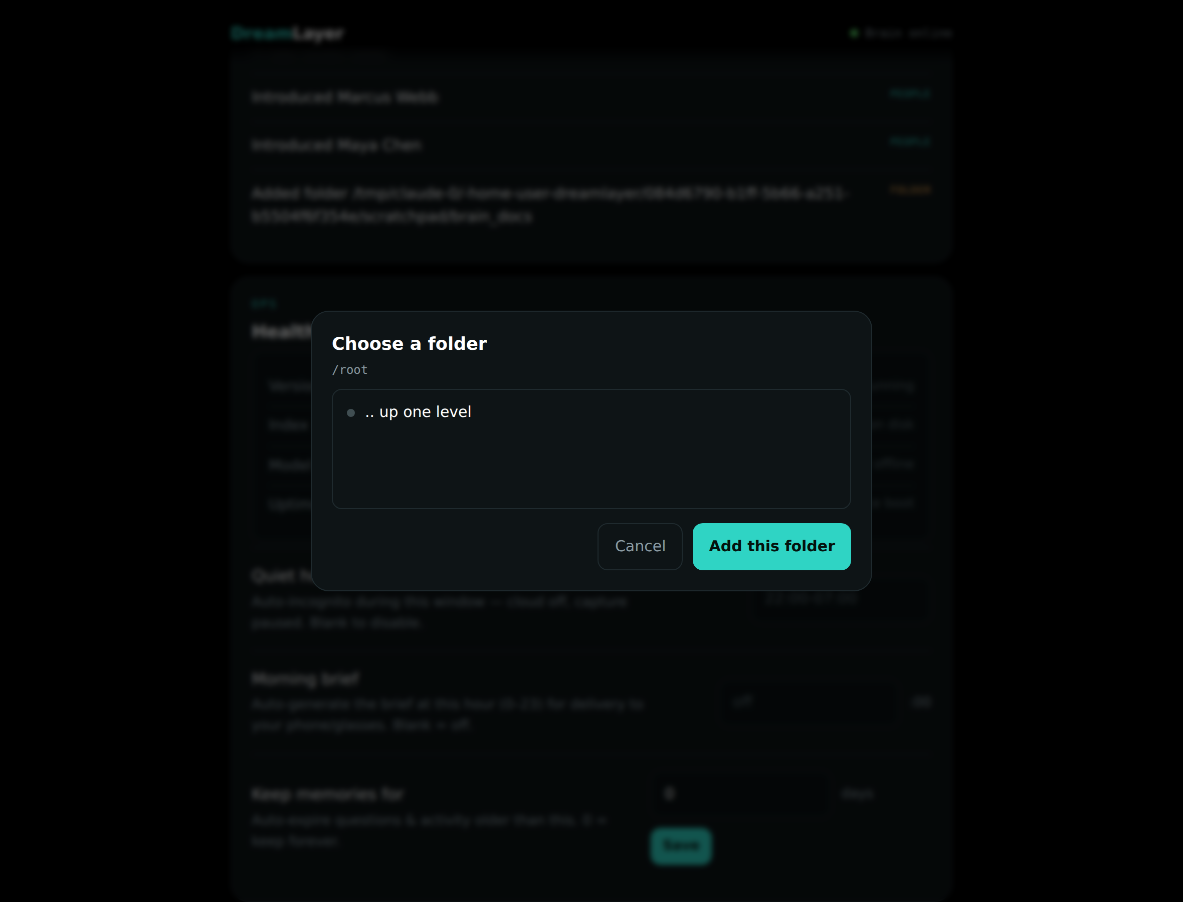 Folder browser